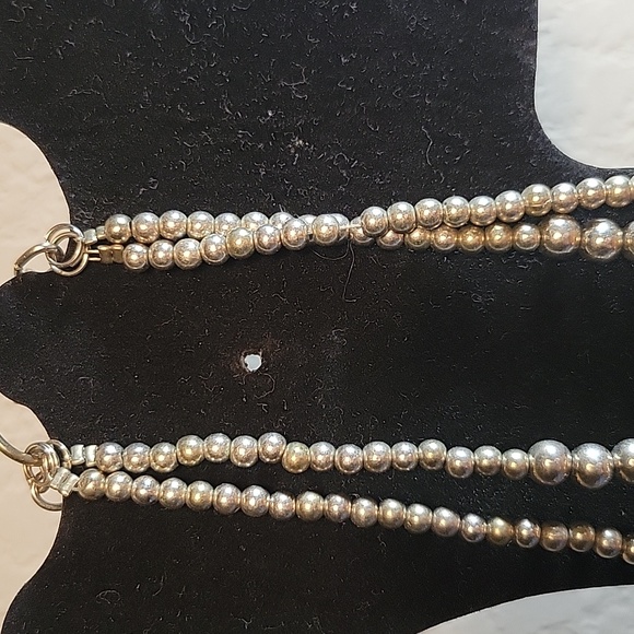 Ruby red bi level women's necklace - Picture 2 of 8